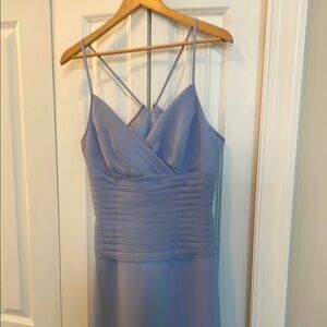 RAYLIA Designs light Blue-  Lavender Spaghetti Strap floor length dress!